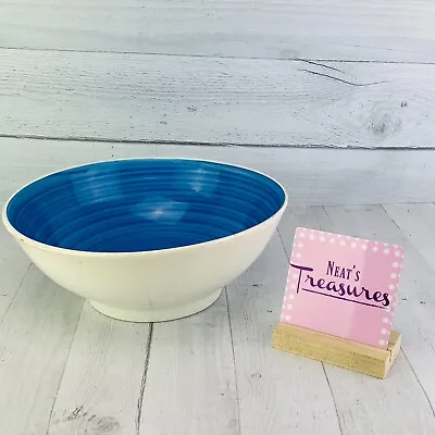 Buy Ceramica San Marciano Sky BLUE SWIRL White Handpainted Italy Large Serving Bowl • 32.20£