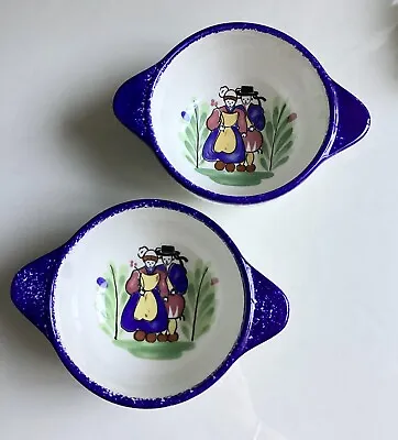 Buy Vintage Faiencerie De Pornic Pottery Brittany Quimper Bowl French Hand Painted • 20£