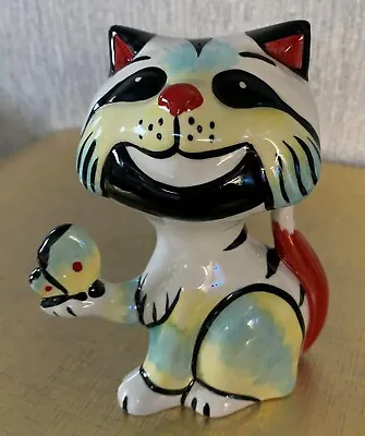 Buy Lorna Bailey Cat Seated With Butterfly Signed Perfect • 45£