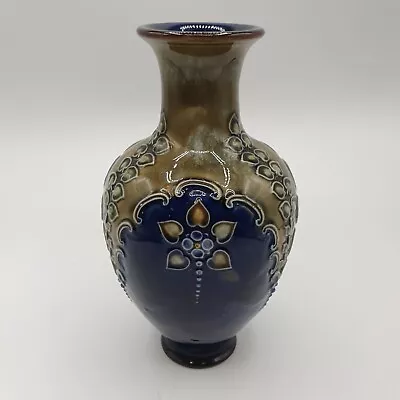 Buy Early 20thC Royal Doulton Lambeth Stoneware Vase 15.5cm • 5£