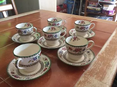 Buy Antique Copeland Spode Chinese Rose Pattern COFFEE & Saucers • 21£