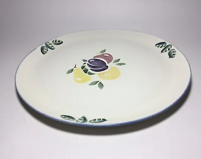 Buy A Vintage Poole Pottery Hand Painted Serving Plate Dorset Fruits Alan Clarke. • 18£
