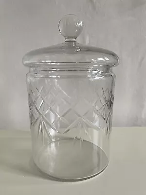 Buy Large Princess House Crystal Cut Glass Biscuit Jar With Lid • 10£