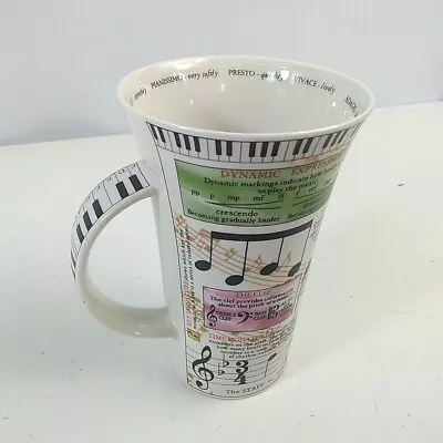Buy Dunoon Music Mug Tall Jackie Reynolds Notes Scales Teacher Tutor Gift • 14.99£
