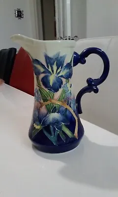 Buy Vintage Old Tupton Ware Decorative Jug Vase - Iris Floral Pattern • 14.99£