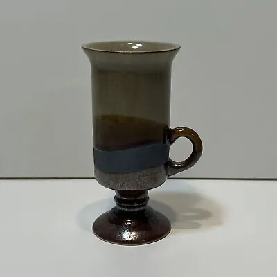 Buy Otagiri Japan Stoneware Irish Coffee Brown Beige Blue Pedestal Mug Handcrafted • 9.58£