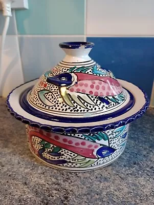 Buy Moroccan Ceramic Tagine - Traditional Pottery Serving Dish - Handcrafted -  Fish • 25£