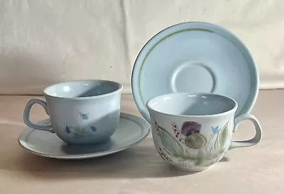 Buy 2 Buchan Thistleware Cups And Saucers • 24.49£