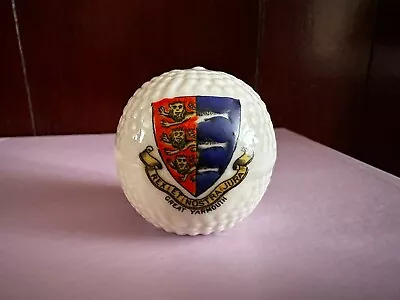 Buy Carlton Crested China Golf Ball 50mm Great Yarmouth Verse • 11£