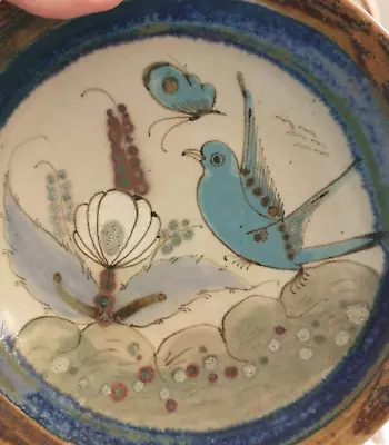 Buy Mexico Pottery Ken Edwards Pottery Plate --blue  Bird • 24.07£