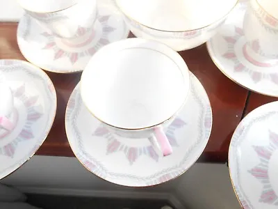 Buy ABJ Grafton Tivoli X12 Lot 6x Cups 3in High 10.5in Round 6x Saucers 5.5.in New • 11.50£