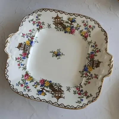 Buy Aynsley Pagoda Antique Vintage Cake Plate Chinoserie VGC • 15£
