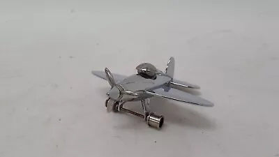 Buy Troika Chrome Stop-over Prop Plane Novelty Paperweight Desk Accessory • 4.99£