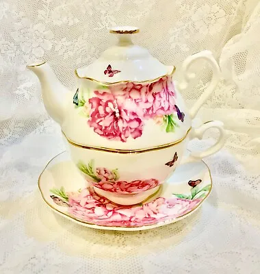 Buy Royal Albert Miranda Kerr Friendship Tea For One Teapot , Teacup, Saucer. EX CON • 65£
