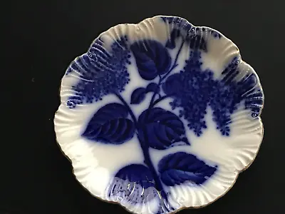 Buy Pountneys Bristol Lovely Flow Blue And White Plate Lilac Design Antique • 7.99£