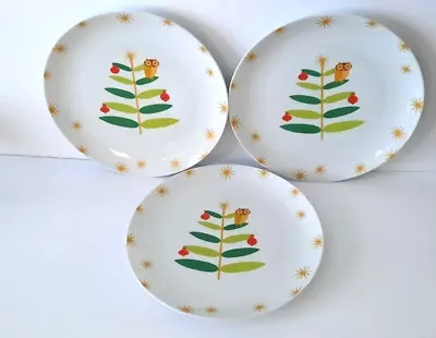 Buy Rachel Ray Christmas Holiday Hoot 10.5  Dinner Plates Set Of 3 Pre-owned  • 31.64£