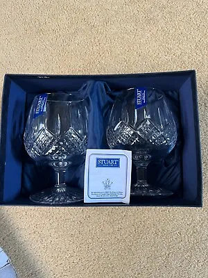 Buy Stuart Crystal Hamilton Boxed Brandy Glasses • 40£