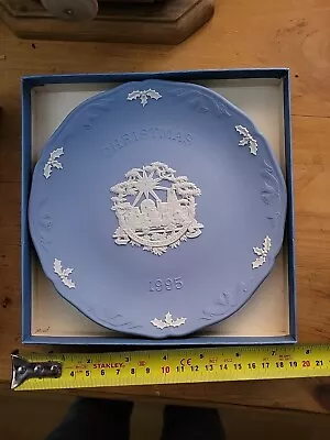 Buy Wedgewood Christmas  Plate (1995) Jasperware 18 Cm With Box And Inserts  • 12£