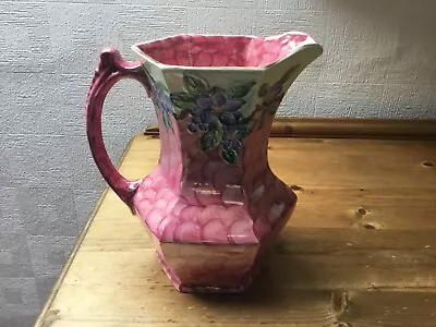 Buy 1930's Pink Maling Pitcher Jug, In Very Good Condition For Its Age No Cracks Or • 15£