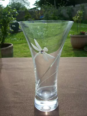 Buy ** Dartington Crystal Glitz Dragon Fly Vase ** • 14.99£