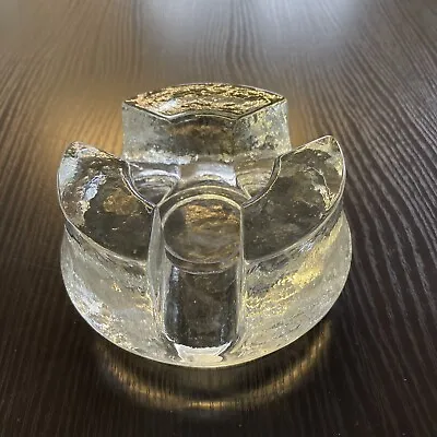 Buy Beautiful Vtg Crystal Glass Tea Light Pot Warmer Textured 13.5 Cm D  • 29.99£
