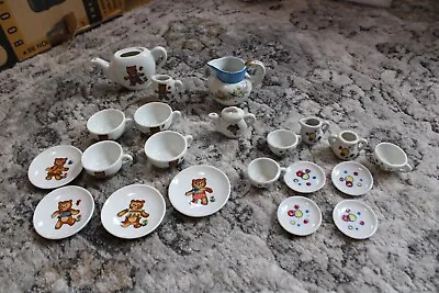 Buy 22 Pc - Small Children's China Tea Sets - Made In Japan - Estate • 9.53£
