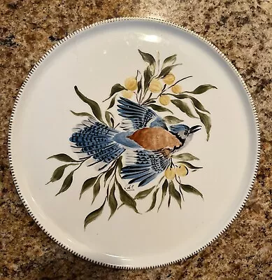 Buy Limoges France Porcelain Bird Plate Hand Painted Artist Signed VTG 10” • 23.68£