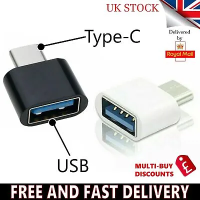 Buy Type C To USB Adapter 3.0 USB-C 3.1 Male OTG A Female Data Connector Converter • 2.29£