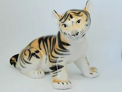 Buy Vintage Lomonosov Porcelain Tiger Club Figure - Made In The USSR • 16.50£