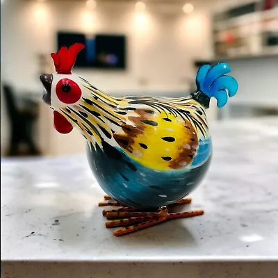 Buy Rocking Roosters By Gallo Hand Painted Ceramic & Glass Colorful READ • 13.86£