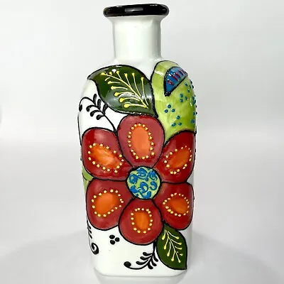 Buy DEL RIO SALADO Spain Handmade Moriage Ceramic Pottery Floral Vase Jar • 13.23£