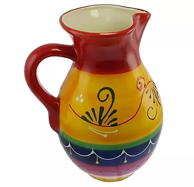 Buy Large Jug 2.7 Litre 26 Cm X 17 Cm Traditional Spanish Handmade Ceramic Pottery • 30.99£