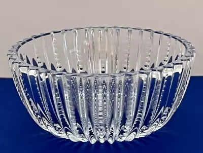 Buy Cut Glass Bowl Vintage Art Deco Clear 4.25  Round Small Candy Relish Nuts • 13.43£