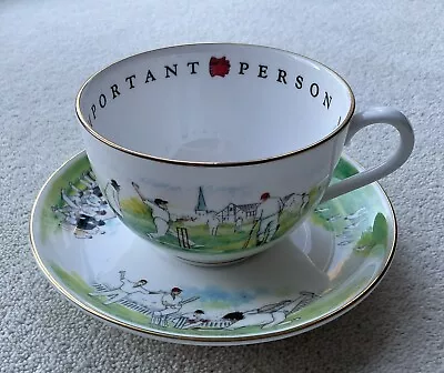 Buy ROYAL WORCESTER Very Important Person VIP Cricket Large China Tea Cup & Saucer • 10£
