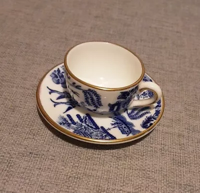 Buy Coalport Blue Willow Pattern Miniature Cup & Saucer  • 2.20£