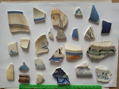 Buy 24 Pieces Genuine Vintage Sea Glass Sea Pottery From North East Coast • 2.49£
