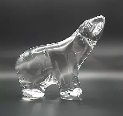 Buy DAUM France - Clear Crystal Glass Polar Bear - Paperweight  Art Glass- 15cm • 120£