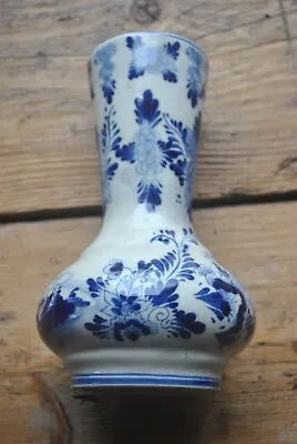 Buy Delft Deco Hand Painted Holland Blue And White Decorative Vase • 15£