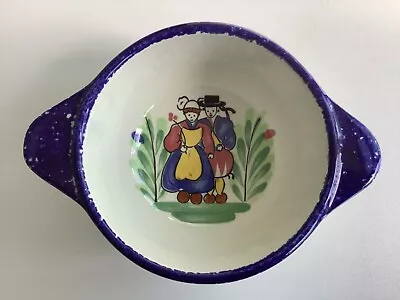 Buy Vintage Faiencerie De Pornic Pottery Brittany Quimper Bowl French Hand Painted • 5£