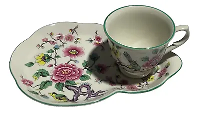 Buy VINTAGE TENNIS SET Cup And Saucer/Plate OLD FOLEY James Kent Chinese Rose • 24.60£