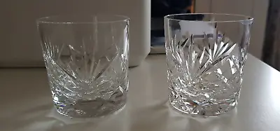 Buy Pair Of 24% Lead Crystal Whisky Mixer Glasses • 16.99£