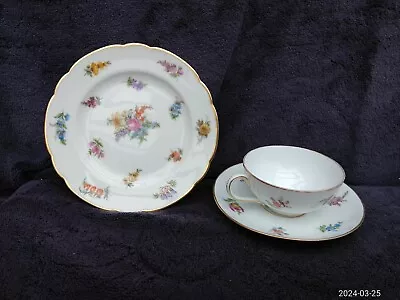 Buy Vintage Dresden Cabinet China Trio (GOOD CONDITION) Cup Saucer & Plate • 28£