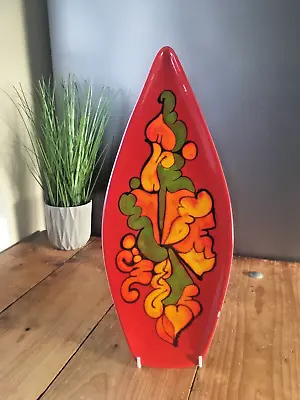 Buy 70's Large Poole Pottery Psychedelic Abstract Delphis Spear Dish Retro Vintage • 65£
