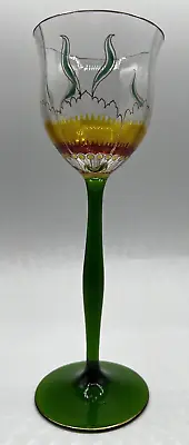 Buy Vintage Theresienthal Art Nouveau Art Glass Large Wine Glass    9  • 185.27£