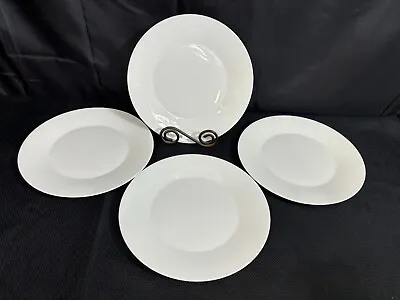 Buy Minton  WHITE MONARCH  Bone China ~ B1468 ~ Set Of 4 ~ Dinner Plates ~ 10 3/4  • 94.71£