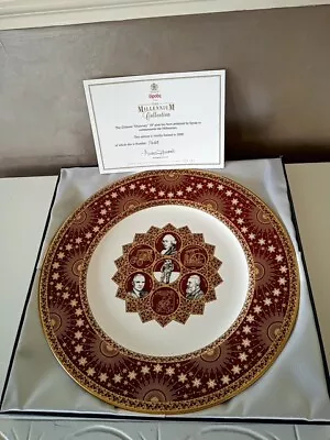 Buy SPODE  Fine Bone China The Millennium Collection Crimson Discovery 10  Plate • 15£