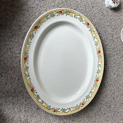 Buy Vintage Adderley Pomona Oval Platter Fruit Pattern Serving Tableware Plate 18  • 10£