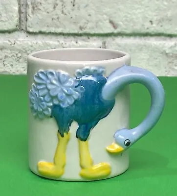 Buy Vintage JSNY Taiwan Children's Ceramic 3D Ostrich Mug Painted 8 Oz Ceramic  Cup • 12.04£