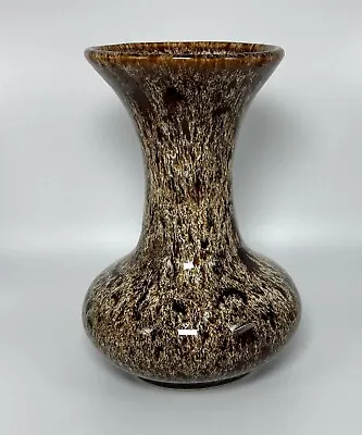 Buy Vintage FOSTERS STUDIO ART POTTERY Brown Glazed Vase 14 Cm Height • 9.99£