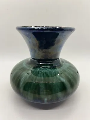 Buy Blue Mountain Pottery Bud Vase Green Turquoise Drip Glaze BMP Canada • 17.07£